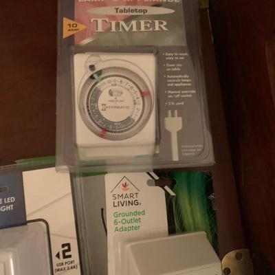 Large Lot BATTERIES UMBRELLAS PLAYING CARDS LIGHT TIMER