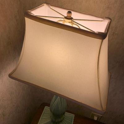 Hall Table w/ Hideaway Shelf & Lamp