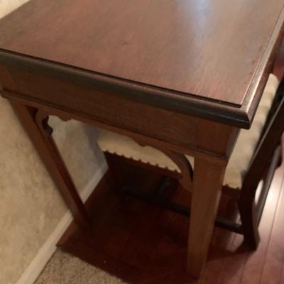 Mahogany Foyer Desk & Chair