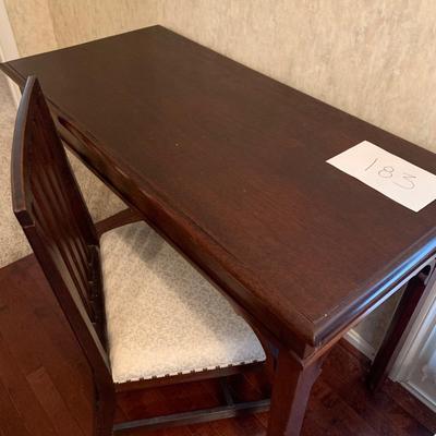Mahogany Foyer Desk & Chair