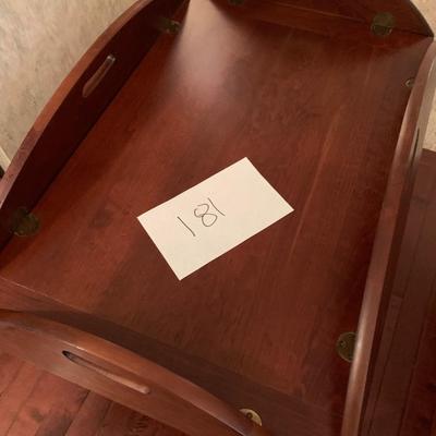 Mahogany Fold Sides Serving Table