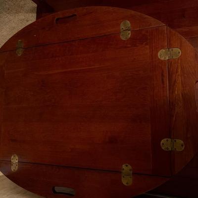 Mahogany Fold Sides Serving Table