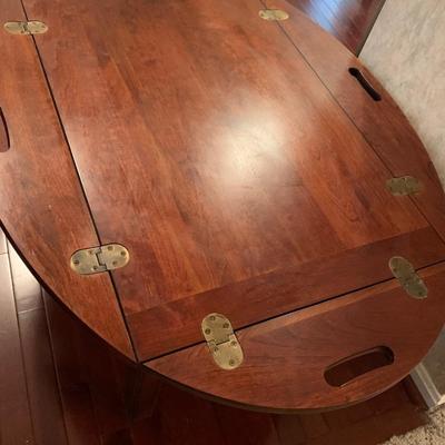 Mahogany Fold Sides Serving Table