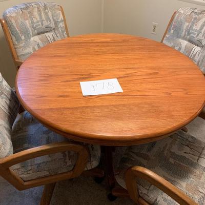 Kitchenette Set - Solid Wood Table & Chairs