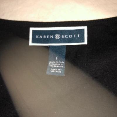 Ladies Tops Large: Lands Ends & Karen Scott -Lot 276