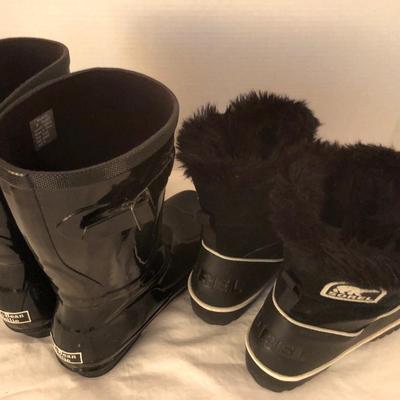 Womenâ€™s L.L. Bean Wellie & Sorel Boots (Sz 9M & 9.5) -Lot 277