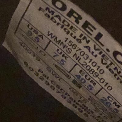 Womenâ€™s L.L. Bean Wellie & Sorel Boots (Sz 9M & 9.5) -Lot 277