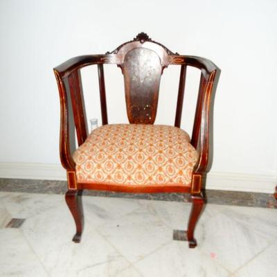 Edwardian Chair Mother of Pearl 