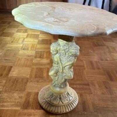 Vintage Italian Marble Top Table