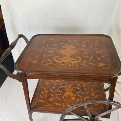 Lot 222 | Inlaid Tea Cart