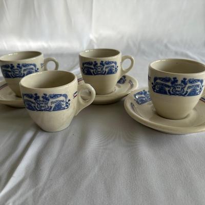 Vintage ANTOINE RESTAURANT Demitasse/ Espresso Cup & Saucer USA Syracuse China