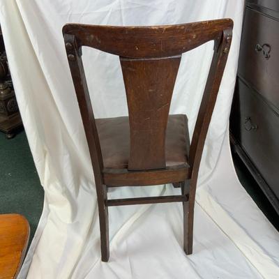 Lot 226 | Single Mahogany Leather Seat Chair