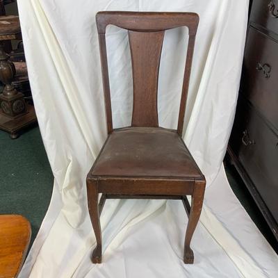 Lot 226 | Single Mahogany Leather Seat Chair