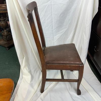 Lot 226 | Single Mahogany Leather Seat Chair