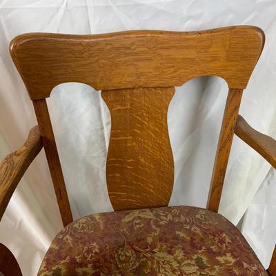 Lot 227 | Tiger Oak Arm Chair