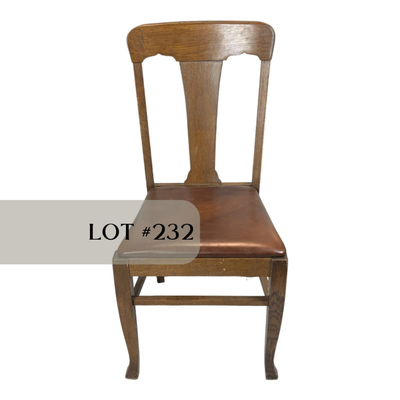 Lot 232 | Single Chair | Faux Leather