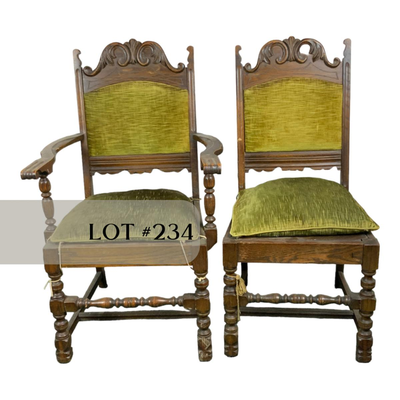 Lot 234 | SIX Tudor Dining Chairs