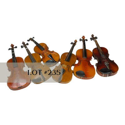 Lot 235 | Six Wall-Hanger Violins with Cases