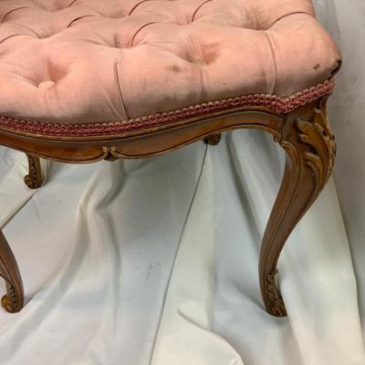 Lot 238 | Tufted Pink Satin Chair