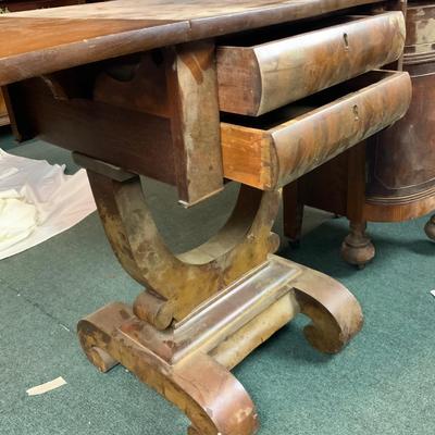 Lot 240 | Walnut Empire 2-Drawer Stand