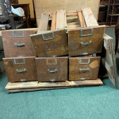 Lot 243 | Industrial Salvage | 6 Drawers and Parts