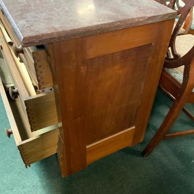 Lot 244 | 1800s Marble Top Chest
