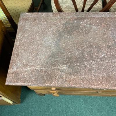 Lot 244 | 1800s Marble Top Chest