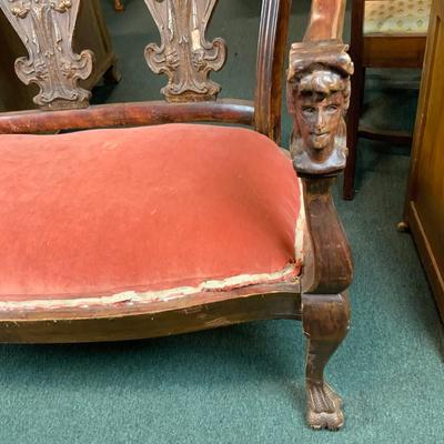 Lot 247 | Carved Art Nouveau Bench