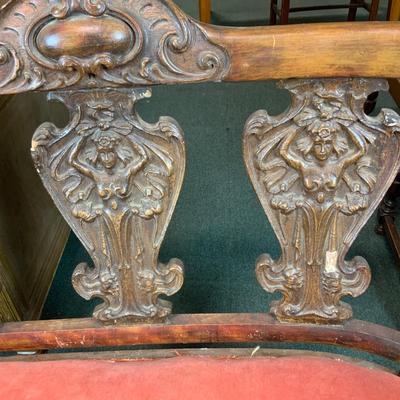Lot 247 | Carved Art Nouveau Bench