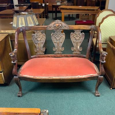 Lot 247 | Carved Art Nouveau Bench