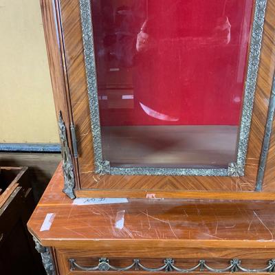 Lot 249 | Two-Piece Red-Lined Bookcase