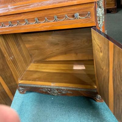 Lot 249 | Two-Piece Red-Lined Bookcase
