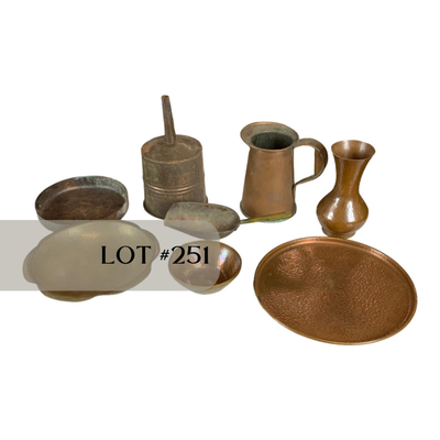 Lot 251 | Miscellaneous Hammered Copper