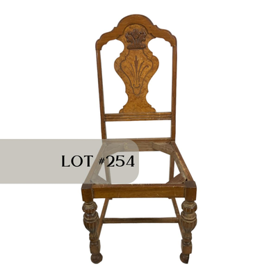 Lot 254 | Dining Chair with No Seat