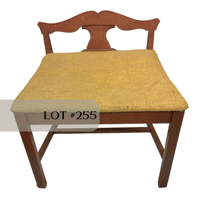 Lot 255 | Vintage Vanity Chair