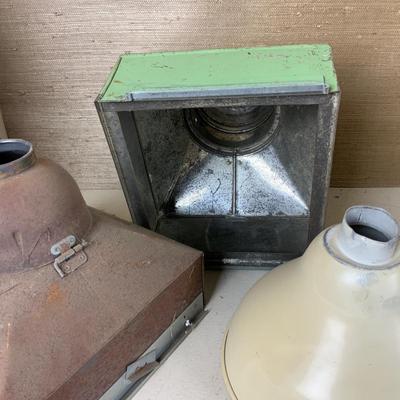 Lot 263 | Hoosier Cabinet Inserts | Enamel Lamp Shade
