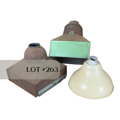 Lot 263 | Hoosier Cabinet Inserts | Enamel Lamp Shade