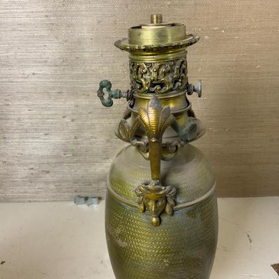 Lot 264 | Brass and Marble Lamp Base