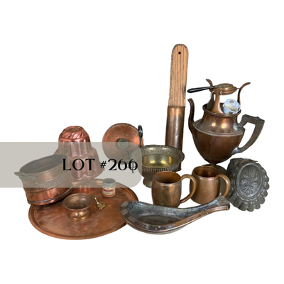 Lot 266 | 15 Copper and Metal Pieces