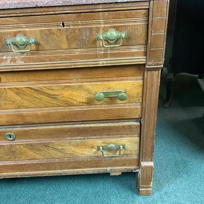Lot 267 | 4-Drawer Marble-Top Chest