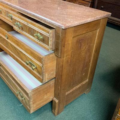 Lot 267 | 4-Drawer Marble-Top Chest