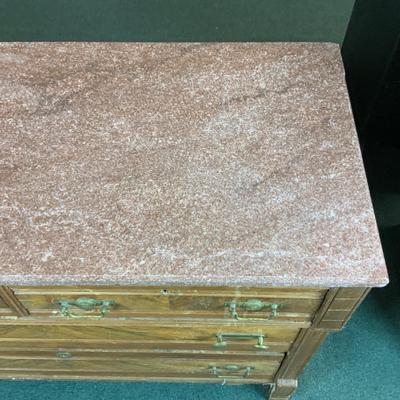 Lot 267 | 4-Drawer Marble-Top Chest