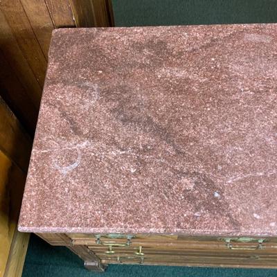 Lot 267 | 4-Drawer Marble-Top Chest