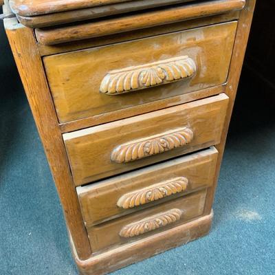 Lot 269 | LARGE Oak Roll-Top Desk