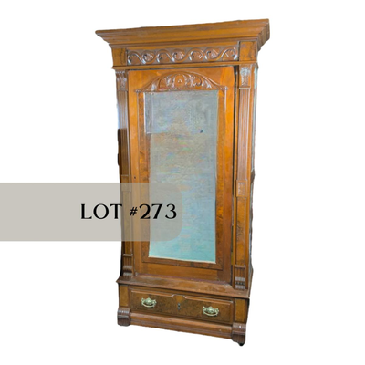 Lot 273 | Large Wardrobe Mirrored Cabinet