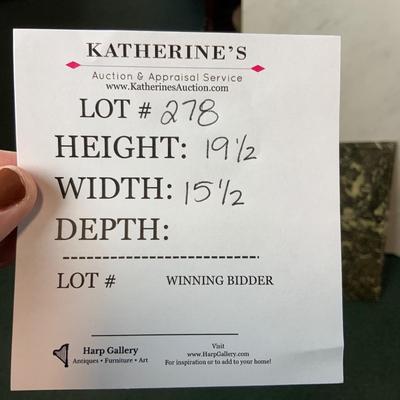 Lot 278 | Small Black and Cream Marble