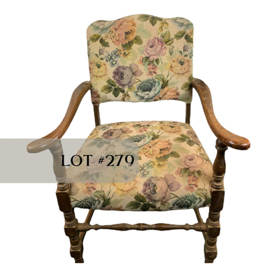 Lot 279 | Floral Arm Chair