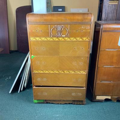 Lot 282 | Art Deco Tall Waterfall Chest of Drawers