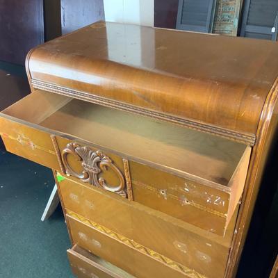 Lot 282 | Art Deco Tall Waterfall Chest of Drawers