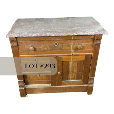 Lot 293 | Marble Top Commode
